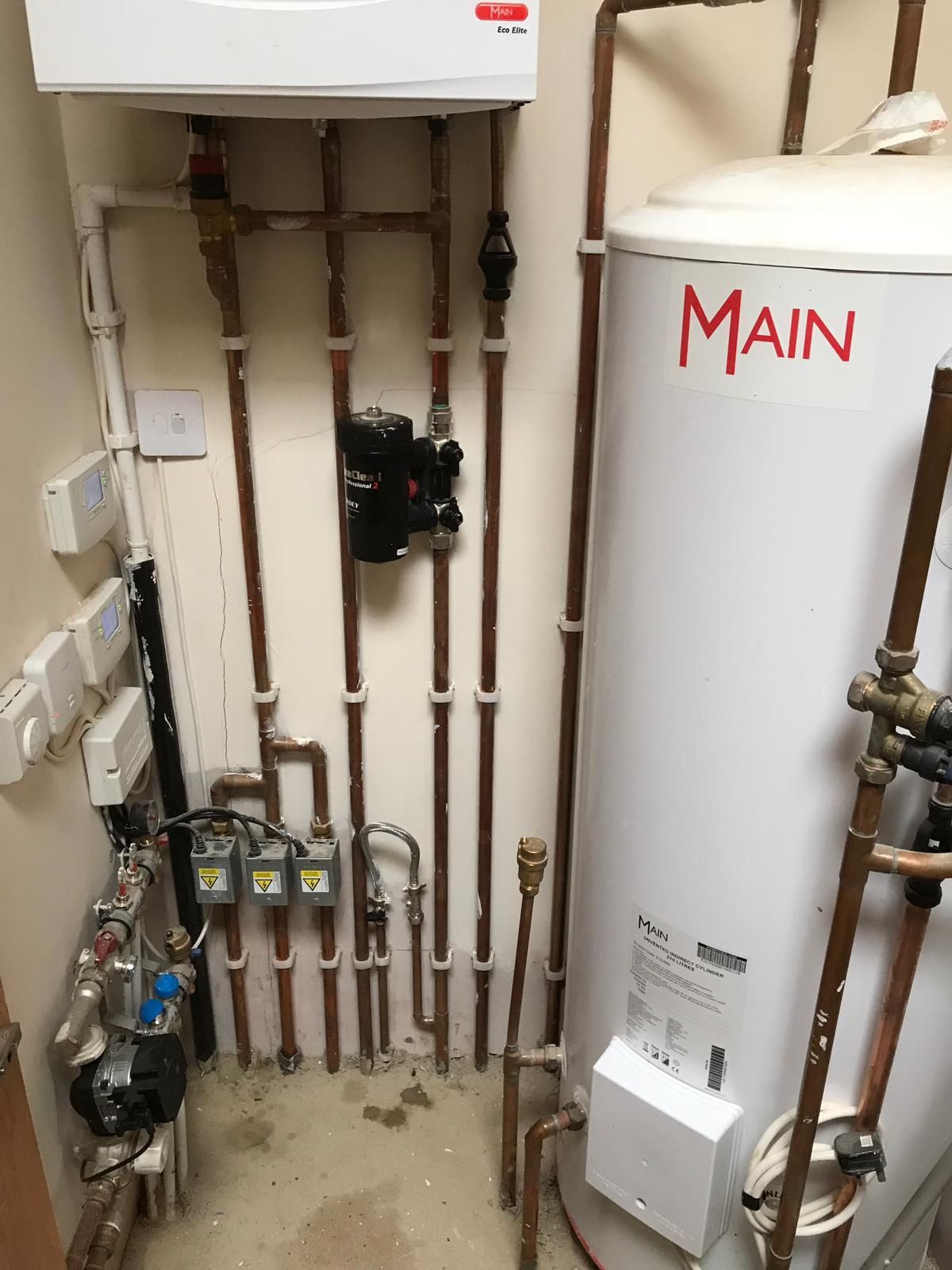 Boiler and unvented cylinder with new zone valves